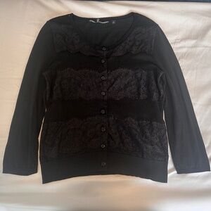 Black lacy cardigan